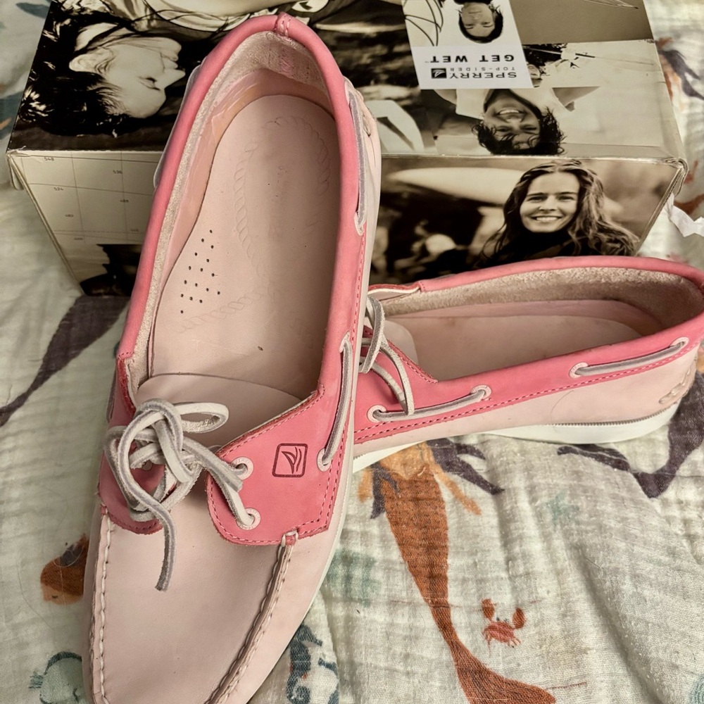 Women's size 11 Pink Sperry Topsiders - Picture 5 of 7